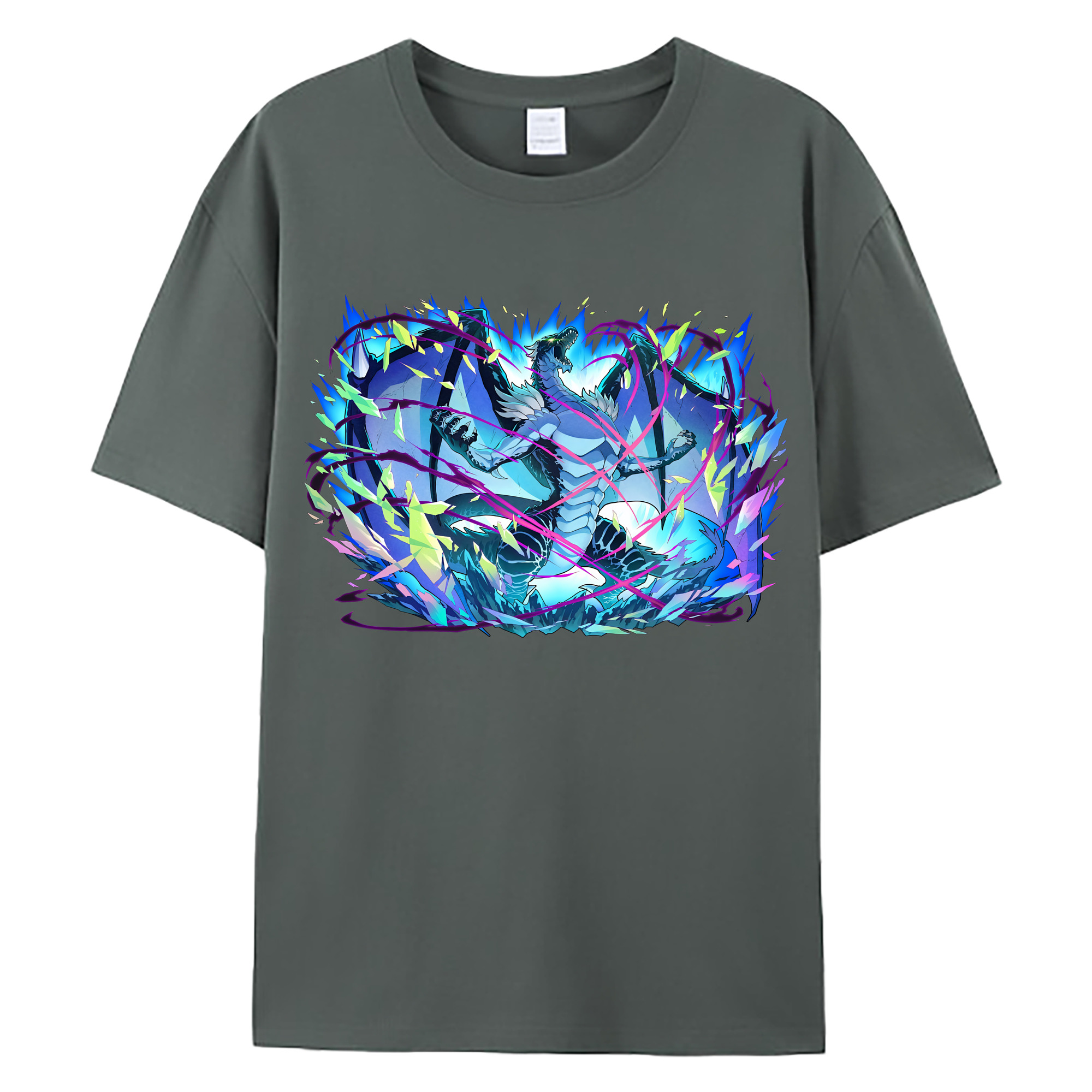 （画像用） 転スラ Regarding Reincarnated to Slime 綿100％ メンズ半袖Tシャツ｜肌触りやわらか＆通気性